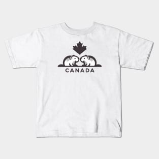 Canada - Beaver Lovers V1 Kids T-Shirt